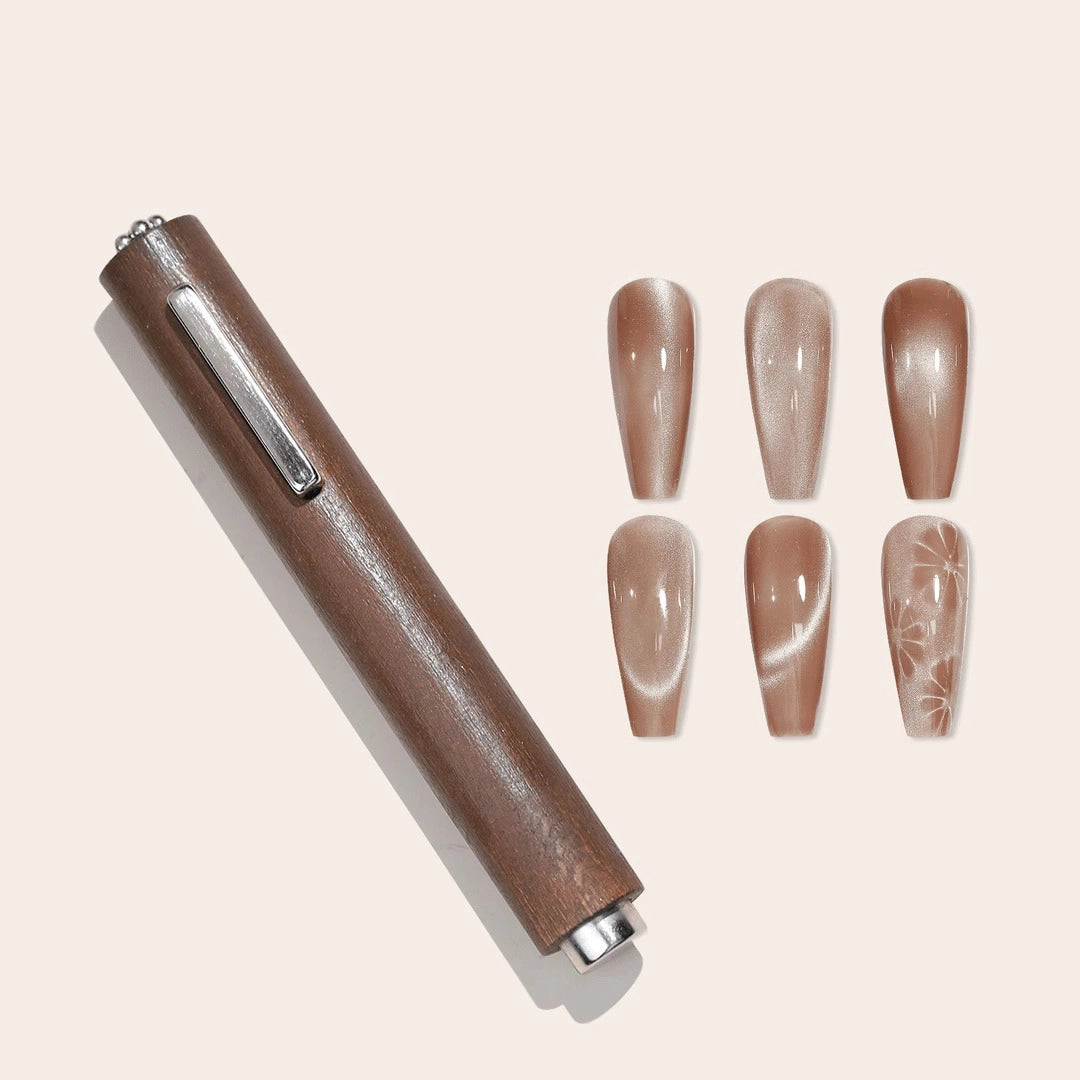Triple effect nail art magnet