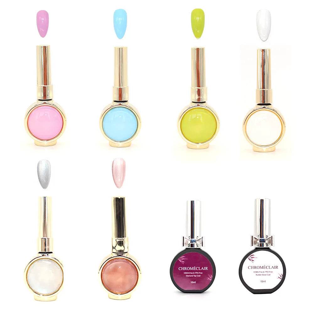 Spring Foundation 6+2 Pro Set (solid color+cat eye+base &amp; top coats)