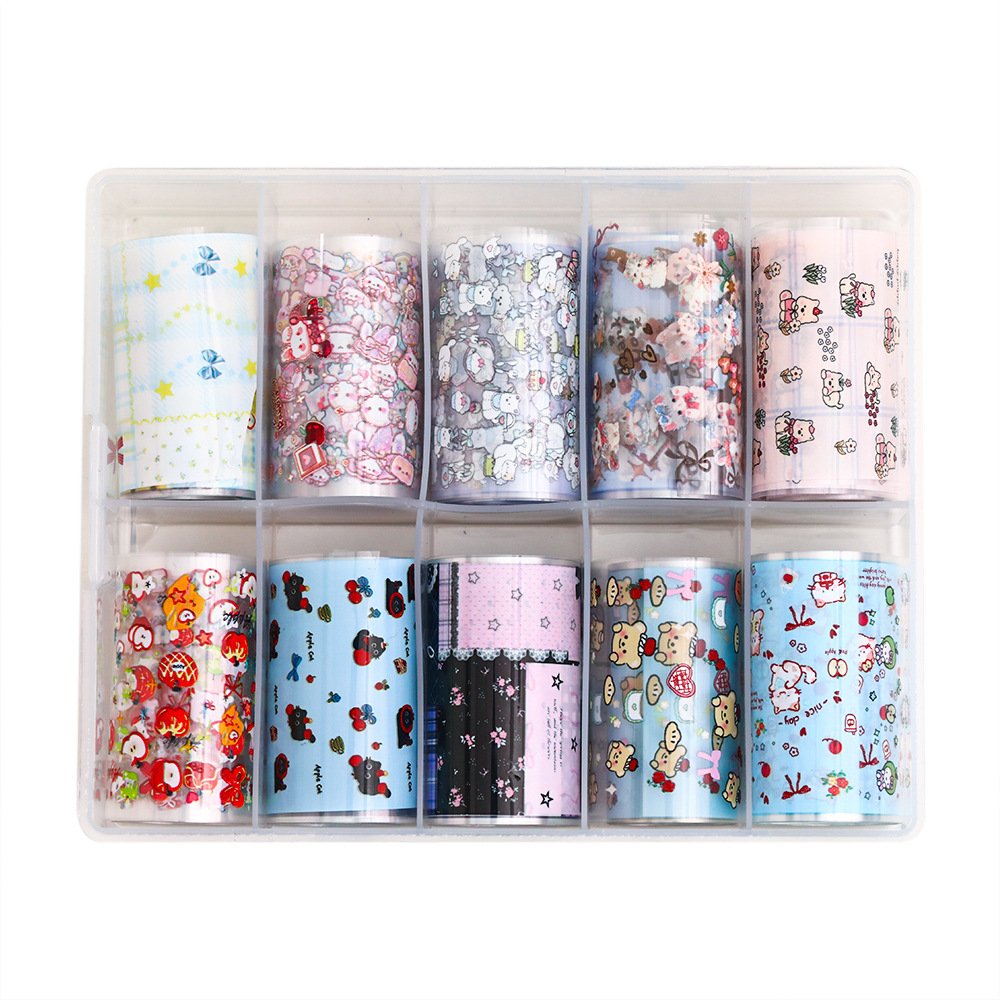 Nail Foil Transfer Stickers 10 rolls/Box